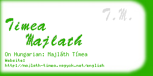 timea majlath business card